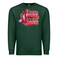 Sports Green i wear pink for my mom Premium Sweatshirt - Artiststas