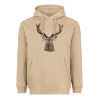 Mushroom elk deer head Heavyweight Hoodie - LillyAllenDesigns
