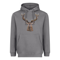 Storm elk deer head Heavyweight Hoodie - LillyAllenDesigns