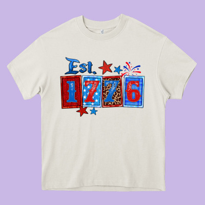 Est 1776 Heavy Core Tee Designed By Zillion Design Studio