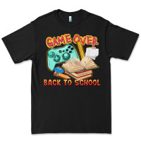 Black game over back to school Premium Tee - texasbilliewilder