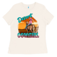 Bone desert cowgirl Ladies Tee - texasbilliewilder