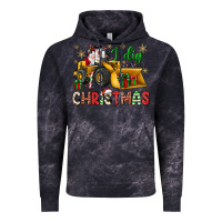 Cloud Black i dig Christmas bulldozer santa Vintage Hoodie - JahusDesignShop