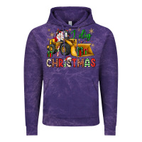Cloud Purple i dig Christmas bulldozer santa Vintage Hoodie - JahusDesignShop