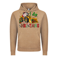 Vintage Coffee i dig Christmas bulldozer santa Vintage Hoodie - JahusDesignShop