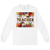 White Teacher Long Sleeve Tee - LillyAllenDesigns
