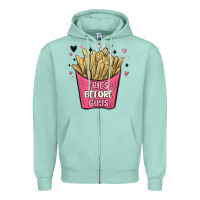 Seafoam fries before guys Zipper Hoodie - MaliasSmallBusiness