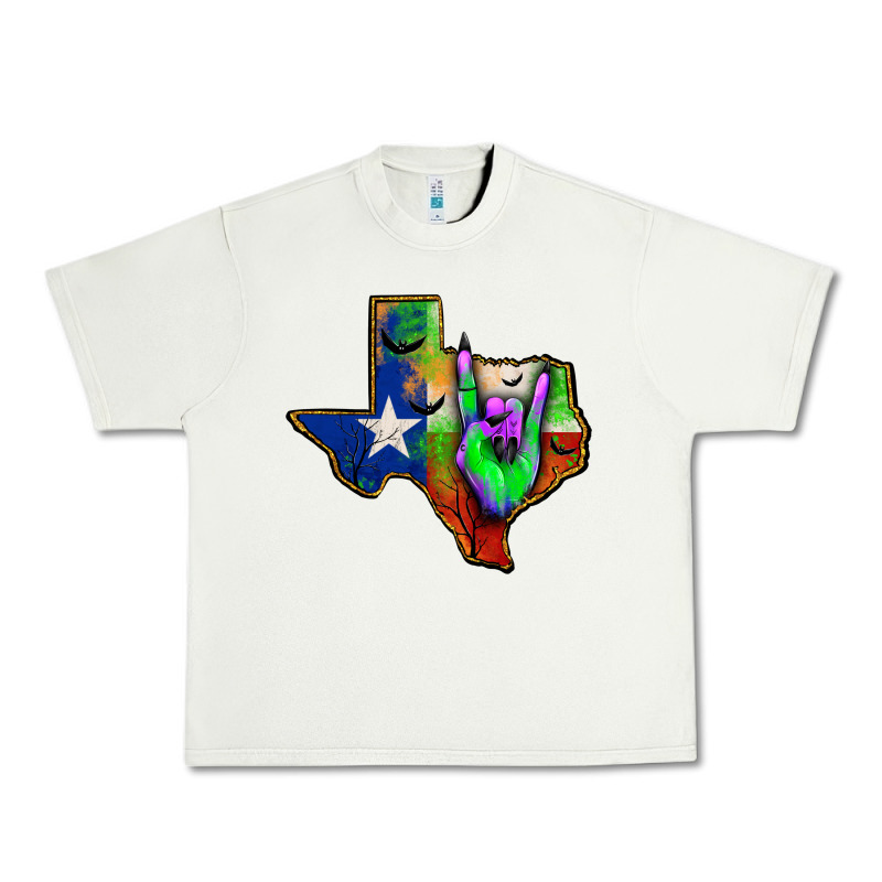 Texas Map Halloween Urban Heavy Tee by JahusDesignShop | Teevron