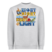 Heather Grey eight night and eight light for hanukkah Heavyweight Sweatshirt - AdoDesignShop