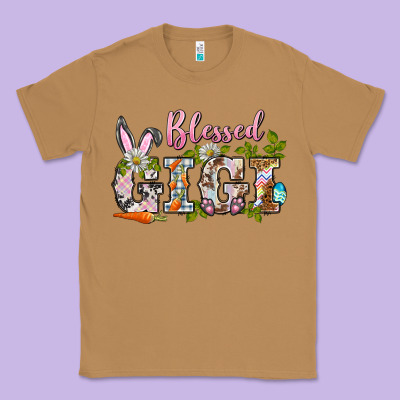 Blessed Gigi Easter Classic Tee Designed By Barkaloodesign