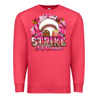 Cardinal strike out cancer baseball Premium Sweatshirt - Artiststas