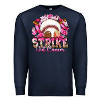 Navy strike out cancer baseball Premium Sweatshirt - Artiststas
