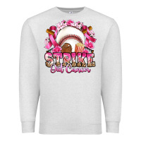 Oatmeal Heather strike out cancer baseball Premium Sweatshirt - Artiststas