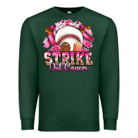 Sports Green strike out cancer baseball Premium Sweatshirt - Artiststas