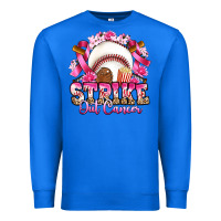 True Royal strike out cancer baseball Premium Sweatshirt - Artiststas
