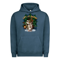 Pigment Midnight Navy let it snow Urban Hoodie - CowGirlArtShop
