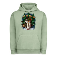 Pigment Oil Green let it snow Urban Hoodie - CowGirlArtShop