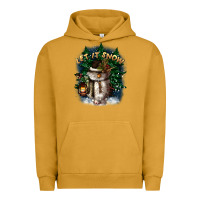 Pigment Peanut Butter let it snow Urban Hoodie - CowGirlArtShop