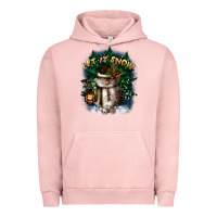 Pigment Salmon let it snow Urban Hoodie - CowGirlArtShop