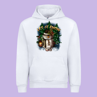 Let It Snow Urban Hoodie Designed By Cowgirlartshop