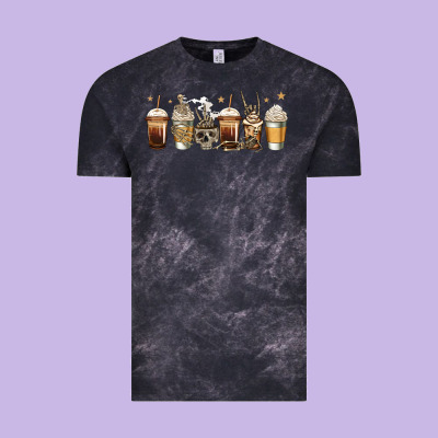 Skeleton Coffee Cups Vintage Tee Designed By Jasminsmagicworld