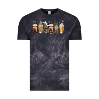 Cloud Black skeleton coffee cups Vintage Tee - Jasminsmagicworld