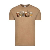 Vintage Coffee skeleton coffee cups Vintage Tee - Jasminsmagicworld