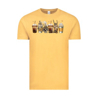 Vintage Mustard skeleton coffee cups Vintage Tee - Jasminsmagicworld