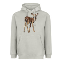 Moon Dust white tailed fawn deer Heavyweight Hoodie - LillyAllenDesigns