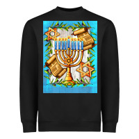 Black candlestick with parchment Heavyweight Sweatshirt - AdoDesignShop
