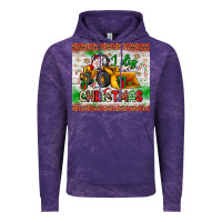 Cloud Purple i dig christmas bulldozer santa Vintage Hoodie - JahusDesignShop