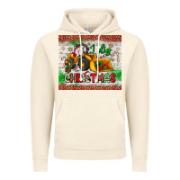 Vintage Artic i dig christmas bulldozer santa Vintage Hoodie - JahusDesignShop