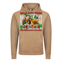 Vintage Coffee i dig christmas bulldozer santa Vintage Hoodie - JahusDesignShop