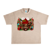French Oak highland cow christmas Urban Heavy Tee - JahusDesignShop