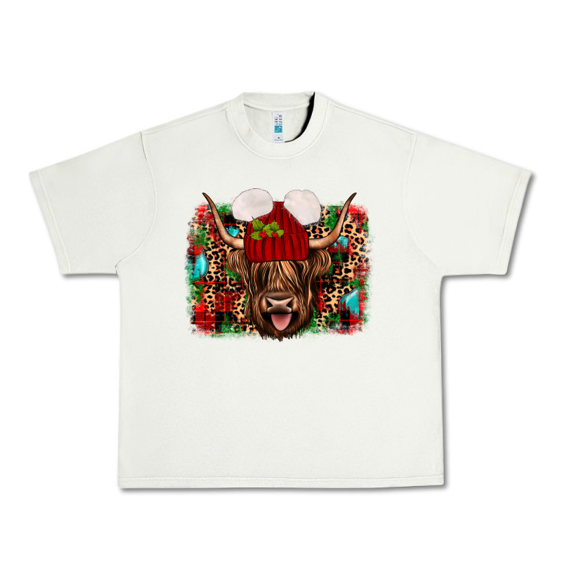 Highland Cow Christmas Urban Heavy Tee by JahusDesignShop | Teevron