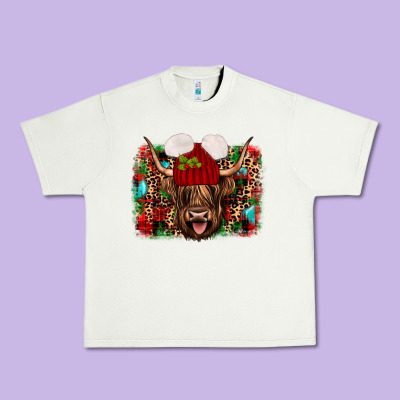Highland Cow Christmas Urban Heavy Tee Designed By Jahusdesignshop