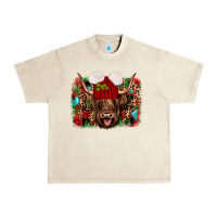 Sandshell highland cow christmas Urban Heavy Tee - JahusDesignShop
