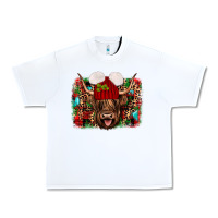 White highland cow christmas Urban Heavy Tee - JahusDesignShop