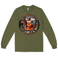 Army Green joy reindeer christmas ornament Long Sleeve Tee - Jasminsmagicworld