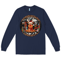 Navy joy reindeer christmas ornament Long Sleeve Tee - Jasminsmagicworld
