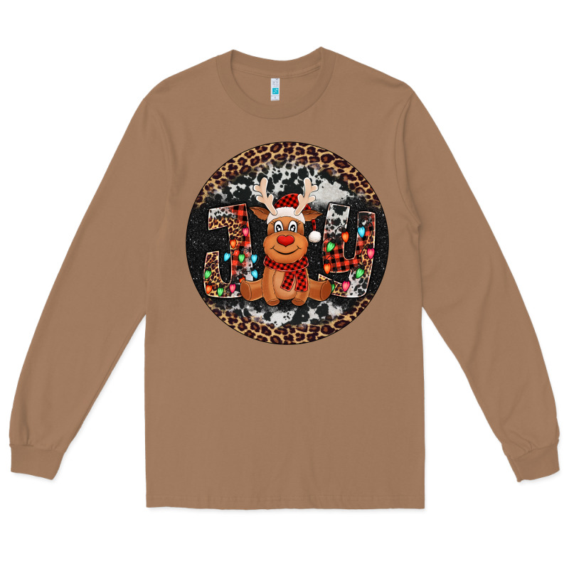 Joy Reindeer Christmas Ornament Long Sleeve Tee by Jasminsmagicworld | Teevron