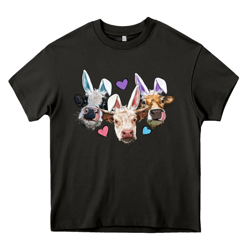 Easter Cows With Bunny Ears Heavy Core Tee by RanaPortraitStore | Teevron