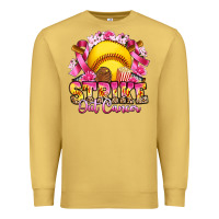 Antique Gold strike out cancer softball Premium Sweatshirt - Artiststas