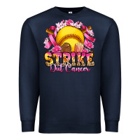 Navy strike out cancer softball Premium Sweatshirt - Artiststas