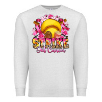 Oatmeal Heather strike out cancer softball Premium Sweatshirt - Artiststas