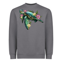 Storm sea turtle with lotus Heavyweight Sweatshirt - Artiststas