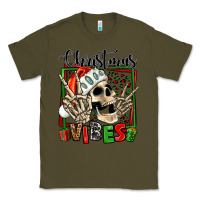 Army Green christmas vibes skeleton Classic Tee - Jasminsmagicworld