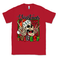 Red christmas vibes skeleton Classic Tee - Jasminsmagicworld