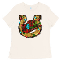 Bone Christmas Horseshoe Ladies Tee - RanaPortraitStore