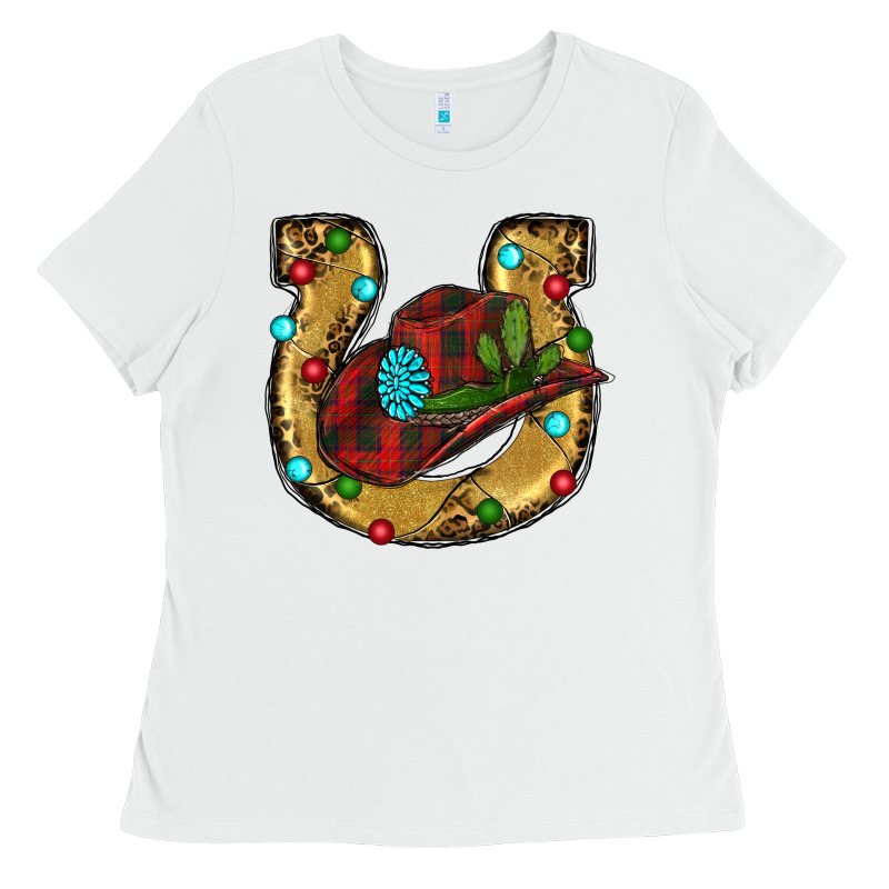 Christmas Horseshoe Ladies Tee by RanaPortraitStore | Teevron